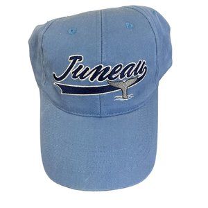 Juneau Alaska Adjustable Strap Cap Travel Cruise Blue Embroidered